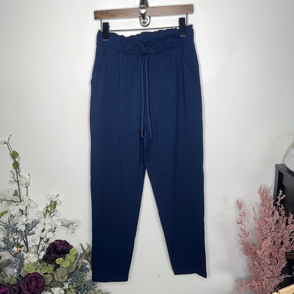 LULULEMON Keep Moving Pant 7/8 High-Rise True Navy Blue {E18} - Picture 4 of 8